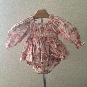 Floral Pink Kids Dress